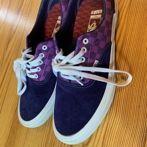 Purple Checkered Vans